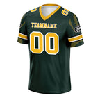 Custom Green Green Bay Football Jersey and Sports Shoes Combo Offer Personalized Combo ZH-D025008-13