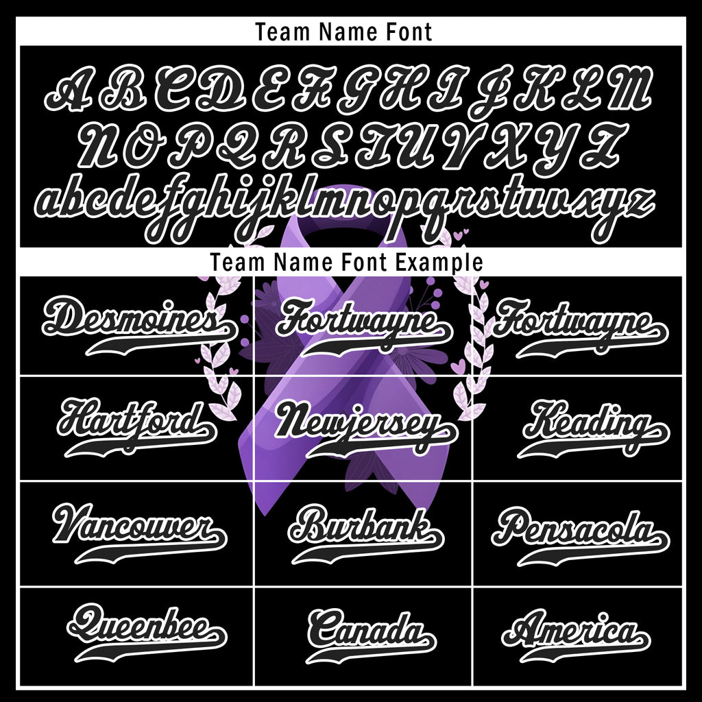 Custom Black World Cancer Day Personalized Authentic Baseball Jersey BSBJ01-E06020-2