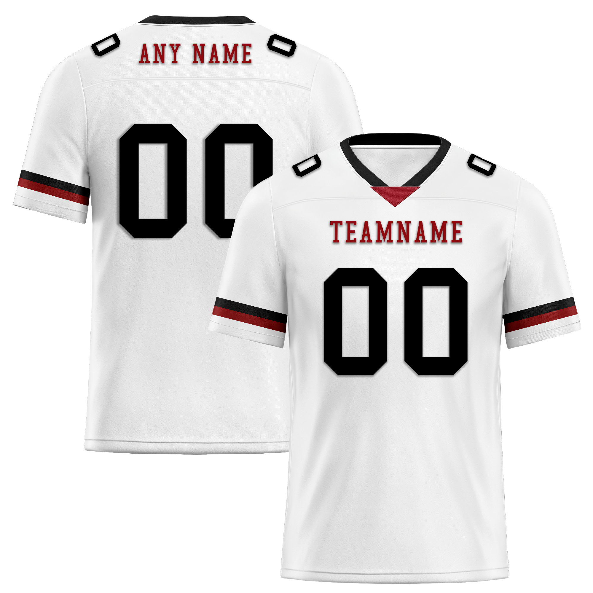 Custom White Black Classic Style Personalized Authentic Football Jersey FBJ02-bd0a700b