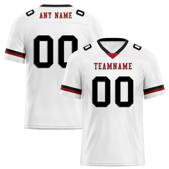 Custom White Black Classic Style Personalized Authentic Football Jersey FBJ02-bd0a700b