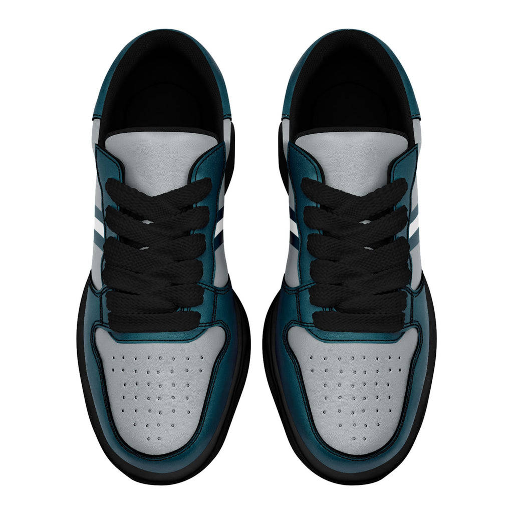 Custom Green Gray Philadelphia Shoes Personalized Sneaker FN032-D020389-23