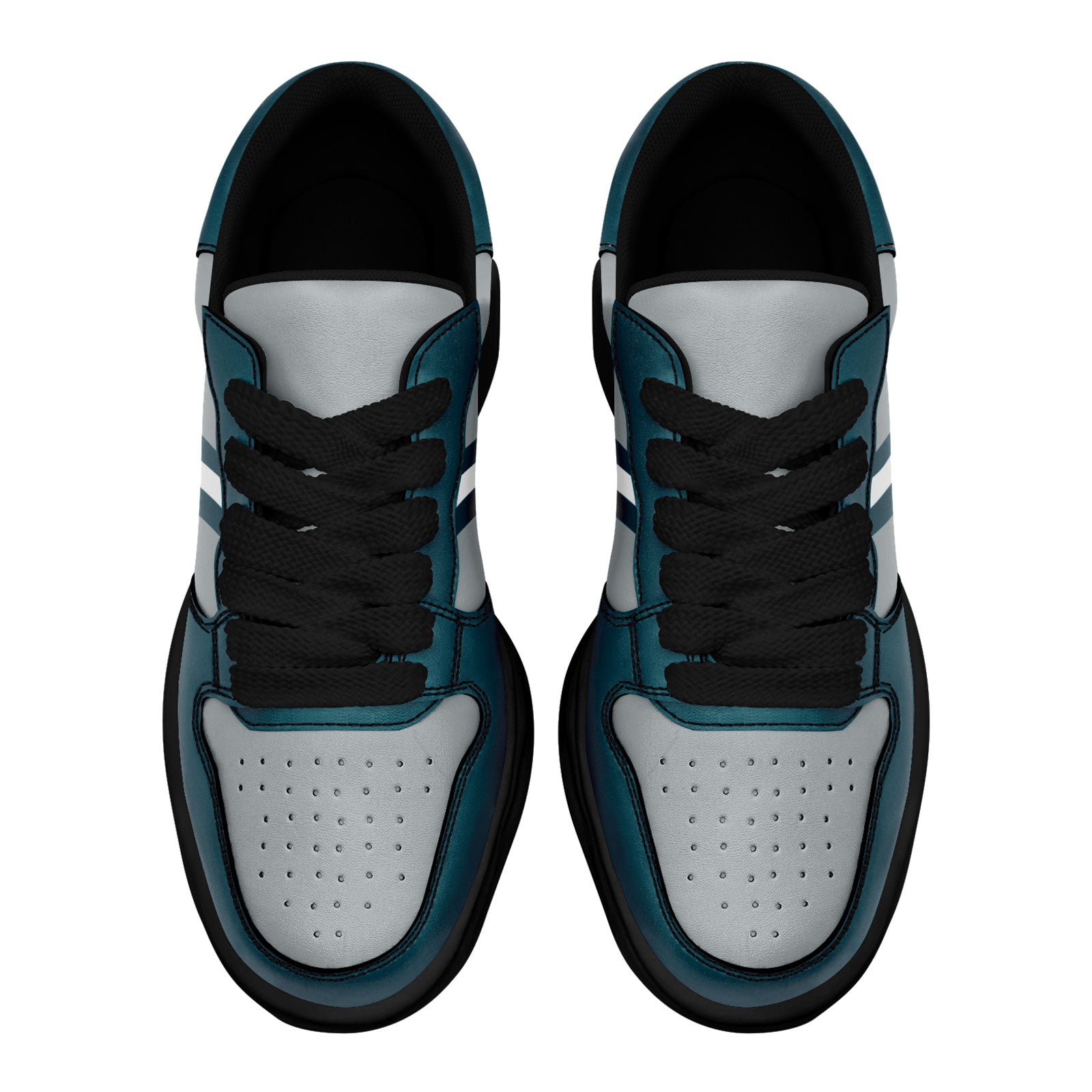 Custom Green Gray Philadelphia Shoes Personalized Sneaker FN032-D020389-23