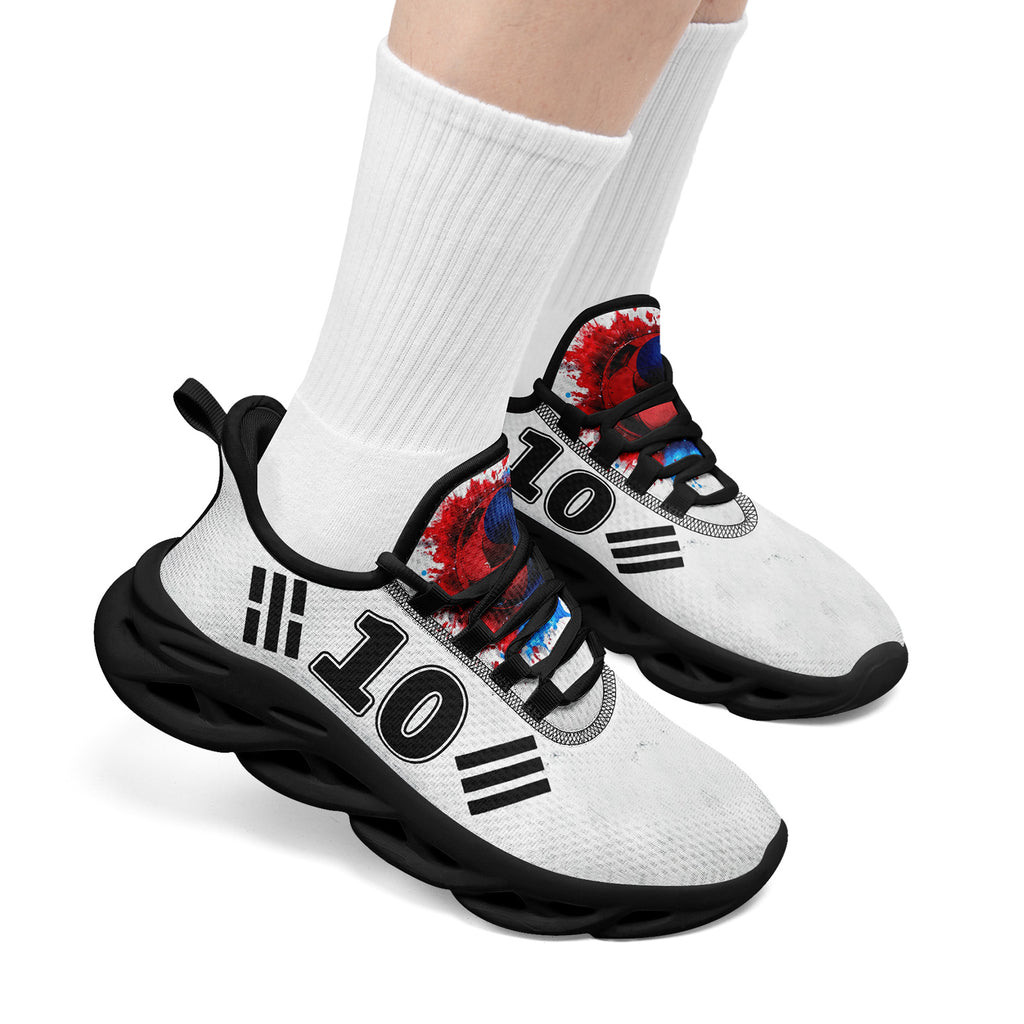 Custom South Korea 2026 World Cup Sneakers DIY Country Flag Running Shoes Lightweight Sport Shoes Gift for Football Fans Personalized Team Name and Logo FN003-F009054-1