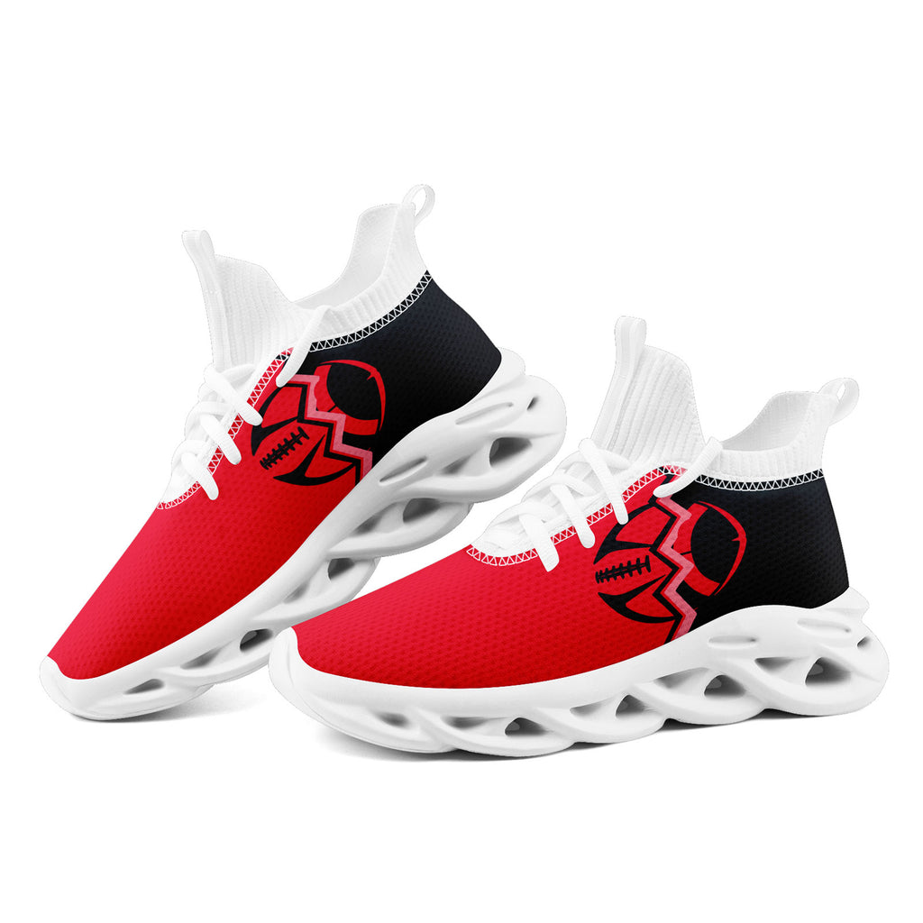 Custom Dark Gray Red Texas Maxsoul Shoes Personalized Sneaker FN030A-D028017-22