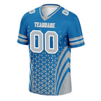 Custom Blue White Michigan Football Jersey and Sports Shoes Combo Offer Personalized Combo ZH-D023031-11
