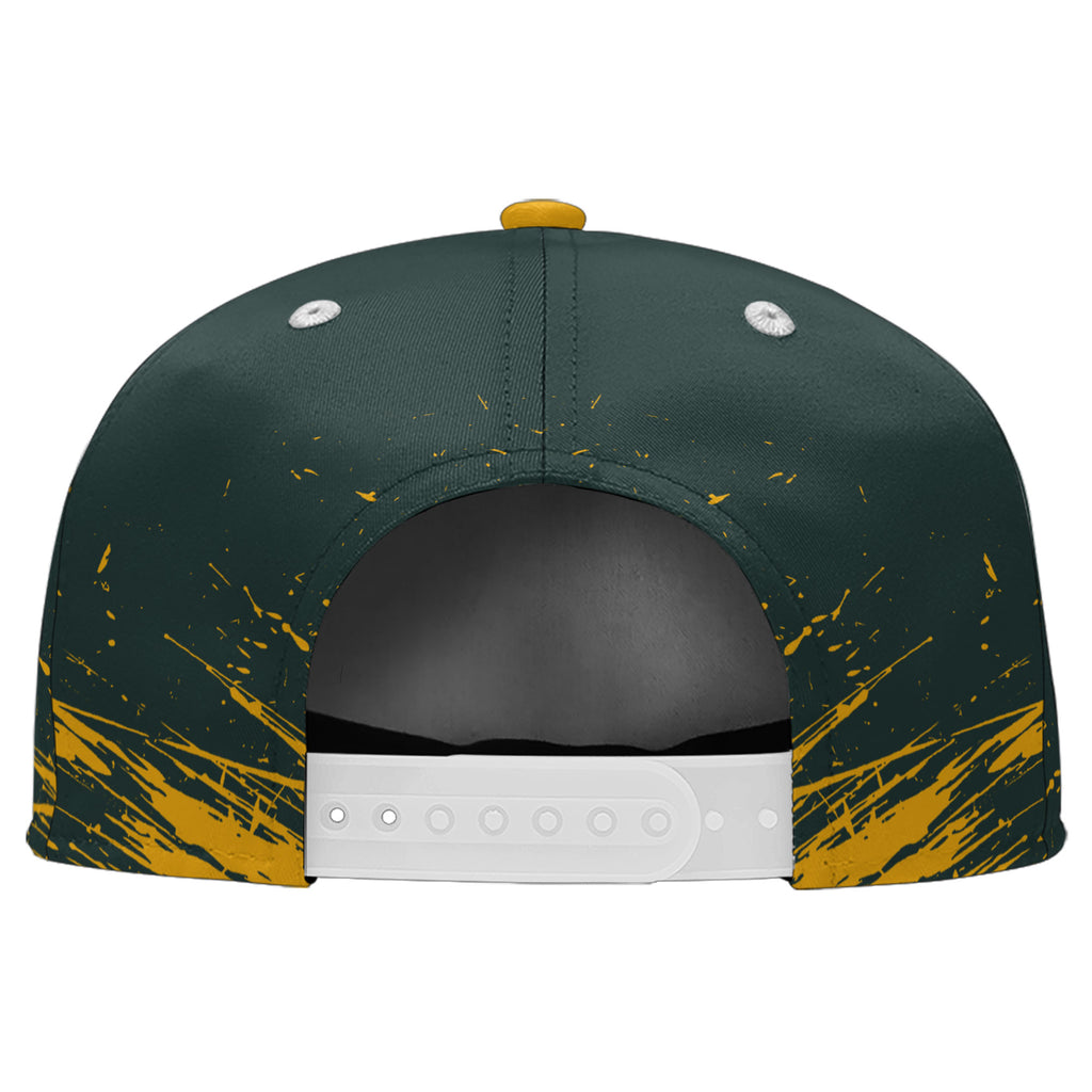 Custom Green Yellow Green Bay Football Jersey and Hat Combo Offer Personalized Combo ZH-D020326-13