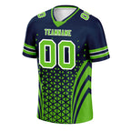 Custom Blue White Washington Football Jersey and Sports Shoes Combo Offer Personalized Combo ZH-D023031-27