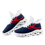 Custom Blue New England Football Jersey and Sports Shoes Combo Offer Personalized Combo ZH-D025008-26