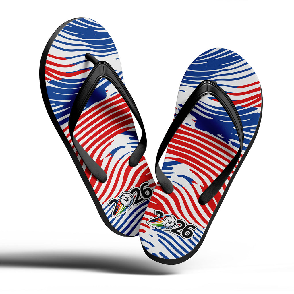 Custom United States 2026 World Cup Sneakers DIY Country Flag Running Shoes Lightweight Sport Shoes Gift for Football Fans Personalized Team Name and Logo FN058-F028041-10