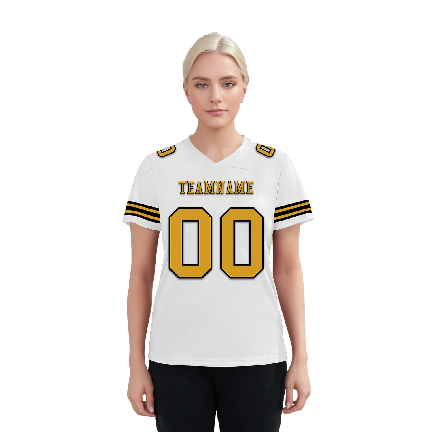 Custom White Classic Style Personalized Authentic Football Jersey FBJ02-bd0a70a0