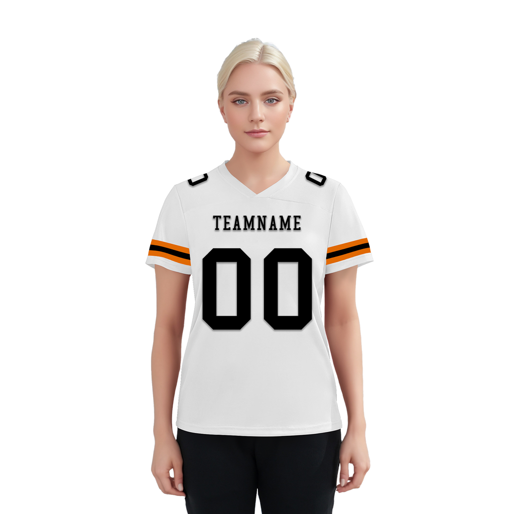 Custom White Classic Style Personalized Authentic Football Jersey FBJ02-bd0a70b9