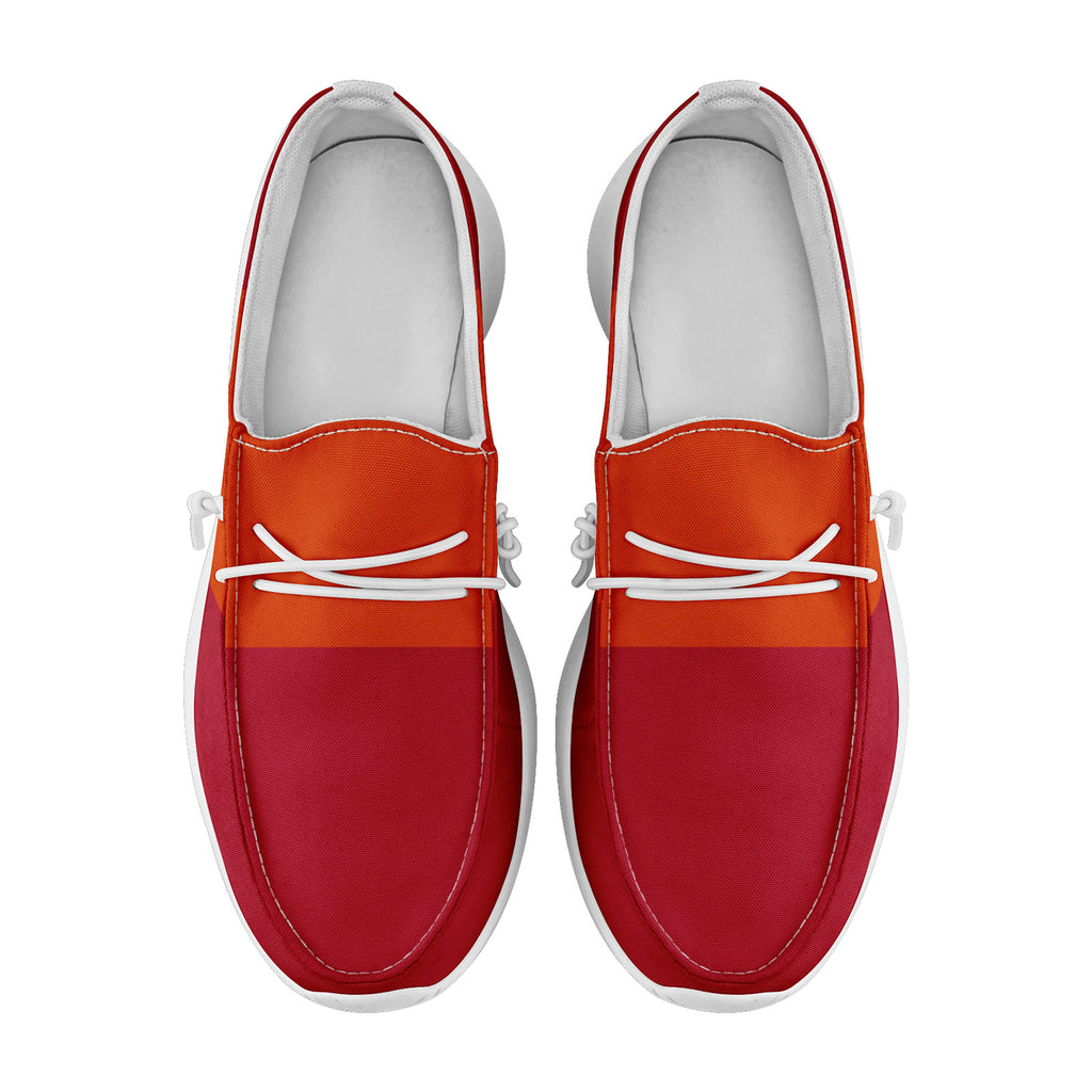Custom Red Orange Tampa Bay Jacket and Sports Shoes Combo Offer Personalized Combo ZH-D020294-29