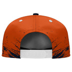 Custom Orange Blue Chicago Football Jersey and Hat Combo Offer Personalized Combo ZH-D020326-7