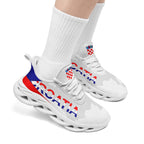 Custom Croatia 2026 World Cup Sneakers DIY Country Flag Running Shoes Lightweight Sport Shoes Gift for Football Fans Personalized Team Name and Logo FN003-F009104-5