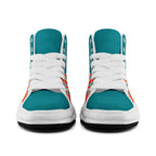 Custom Green Orange Miami Football Jersey and Firesoul Sports Shoes Combo Offer Personalized Combo ZH-D020273-24