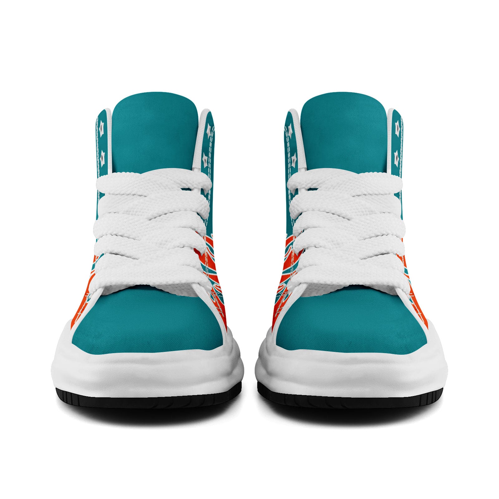 Custom Green Orange Miami Football Jersey and Firesoul Sports Shoes Combo Offer Personalized Combo ZH-D020273-24