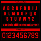 Custom Black Red Soccer Sets Jersey Personalized SCJ101-D020131-2