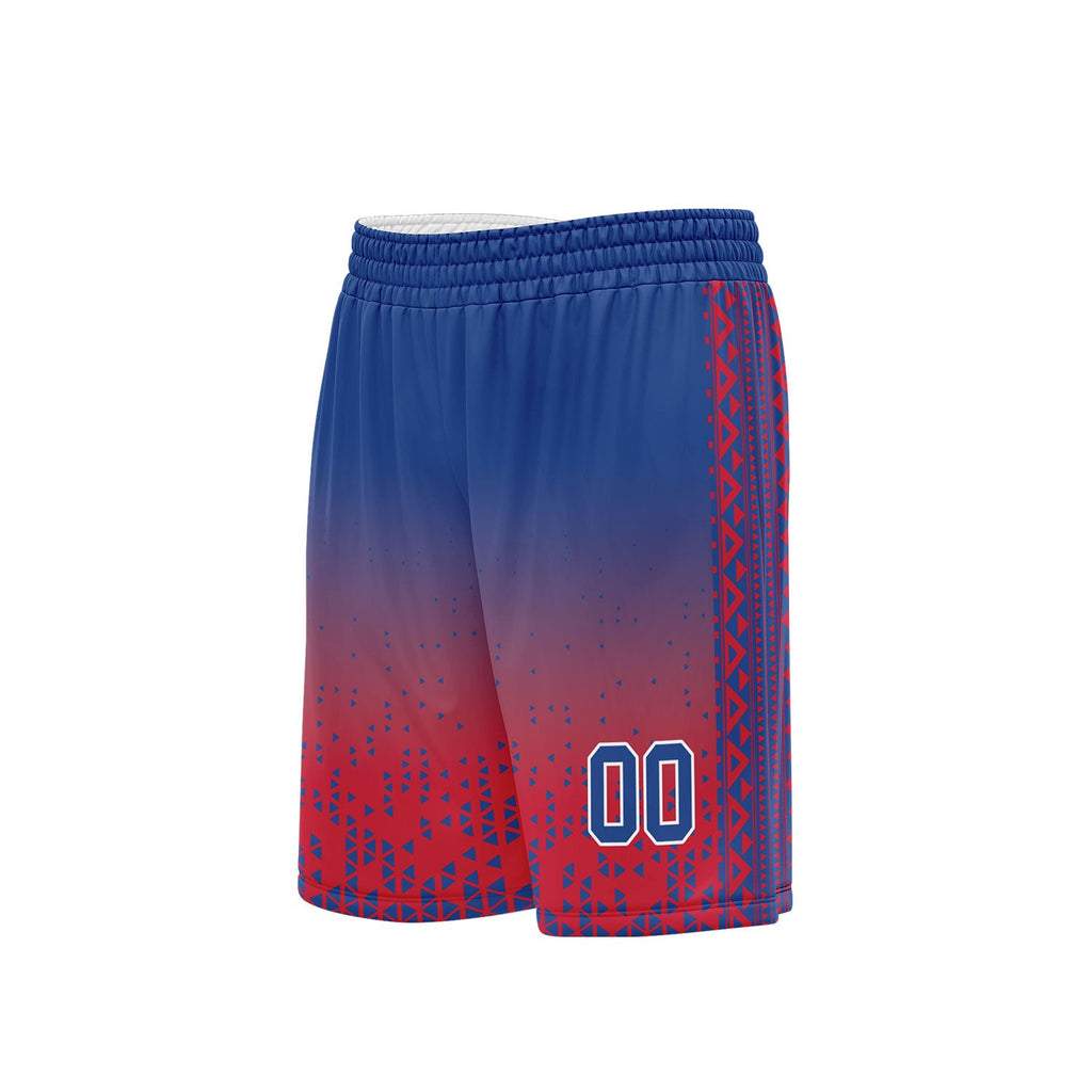 Custom Blue Red Fade Fashion Sports Uniform Basketball Jersey BBJ01-D020102-1