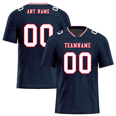 Custom Dark Blue Houston Personalized Authentic Football Jersey FBJ02-E0601-12