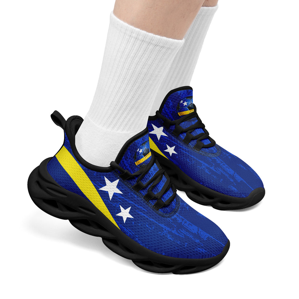 Custom Curaçao 2026 World Cup Sneakers DIY Country Flag Running Shoes Lightweight Sport Shoes Gift for Football Fans Personalized Team Name and Logo FN003-F009074-2