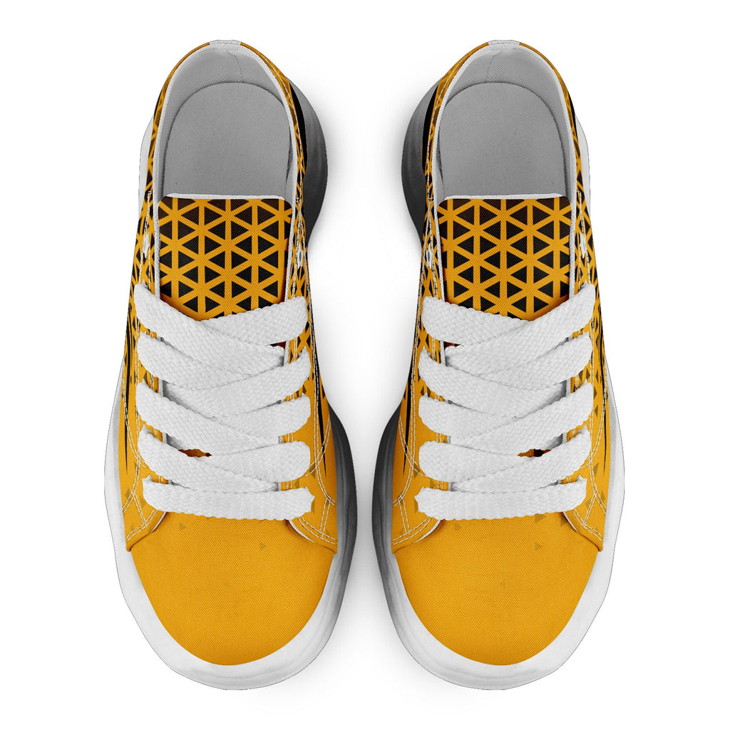 Custom Yellow Black Pennsylvania Shoes Personalized Sneaker FN038-D023003-30 Custom Online