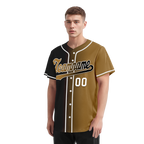 Custom Black Gold Gradient Fashion Personalized Authentic Baseball Jersey BSBJ01-D0a7a0d