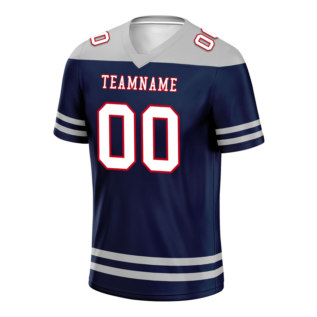 Custom New England Personalized Authentic Football Jersey FBJ02-E0607-3