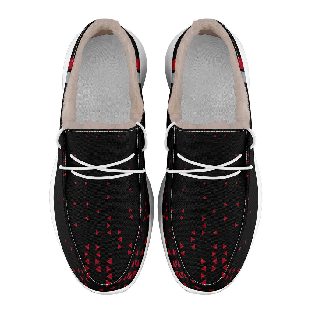 Custom Black Red Atlanta Shoes Personalized Sneaker FN042-D020279-3