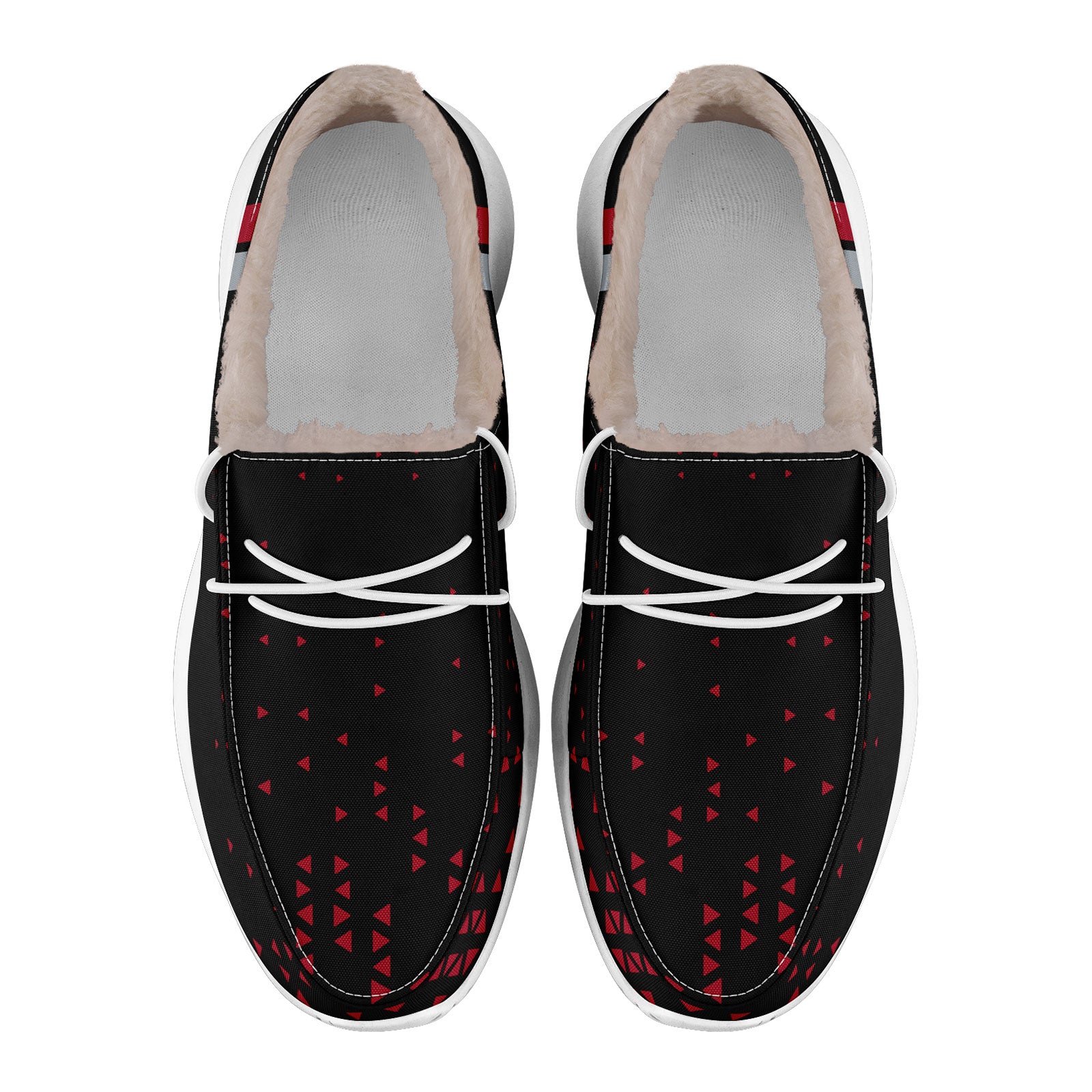 Custom Black Red Atlanta Shoes Personalized Sneaker FN042-D020279-3