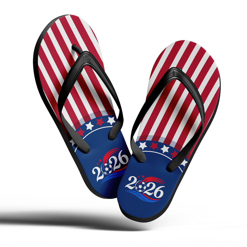 Custom United States 2026 World Cup Sneakers DIY Country Flag Running Shoes Lightweight Sport Shoes Gift for Football Fans Personalized Team Name and Logo FN058-F028041-9