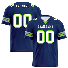 Custom Blue Classic Style Personalized Authentic Football Jersey FBJ02-bd0a70ad