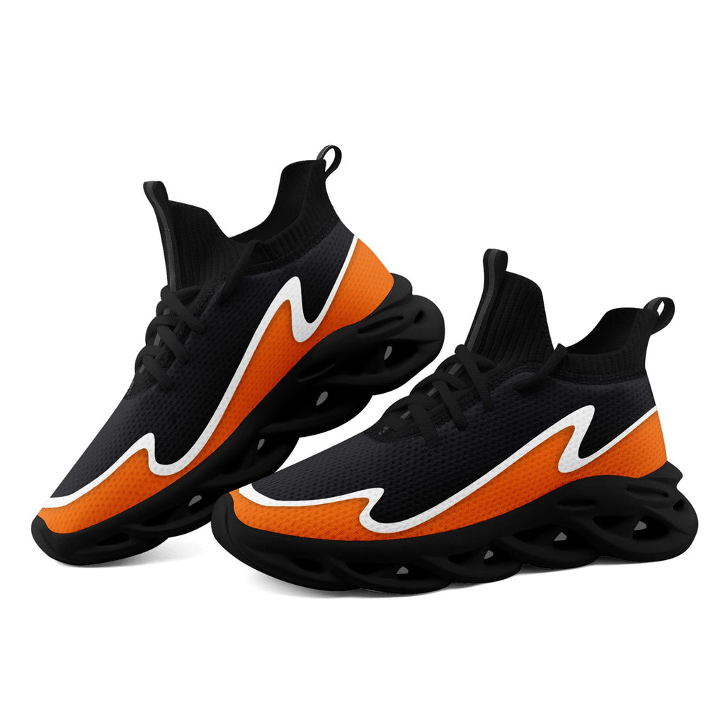 Custom Dark Gray Orange Maxsoul Shoes Personalized Sneaker FN030A-E020011-6
