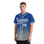 Custom Blue Grey Fade Fashion Personalized Authentic Baseball Jersey BSBJ01-D0a70bf