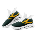 Custom Green Green Bay Football Jersey and Sports Shoes Combo Offer Personalized Combo ZH-D025008-13