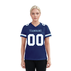 Custom Blue Classic Style Personalized Authentic Football Jersey FBJ02-bd0a70a7
