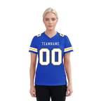 Custom Blue Classic Style Personalized Authentic Football Jersey FBJ02-bd0a70bb