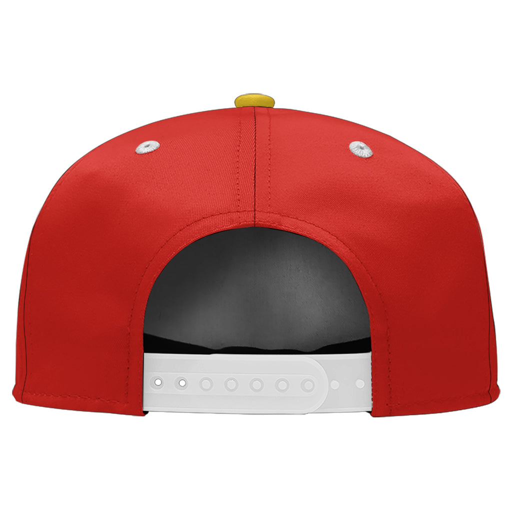 Custom Red Kansas City Hat Sport Design Cap Stitched Adjustable Personalized PR067B-D020262-18