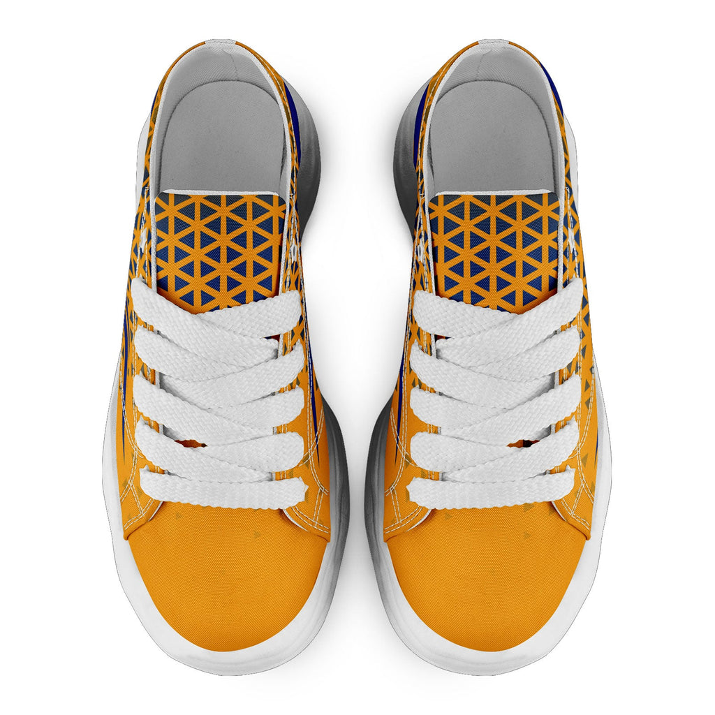 Custom Yellow White California Shoes Personalized Sneaker FN038-D023003-15 Custom Online