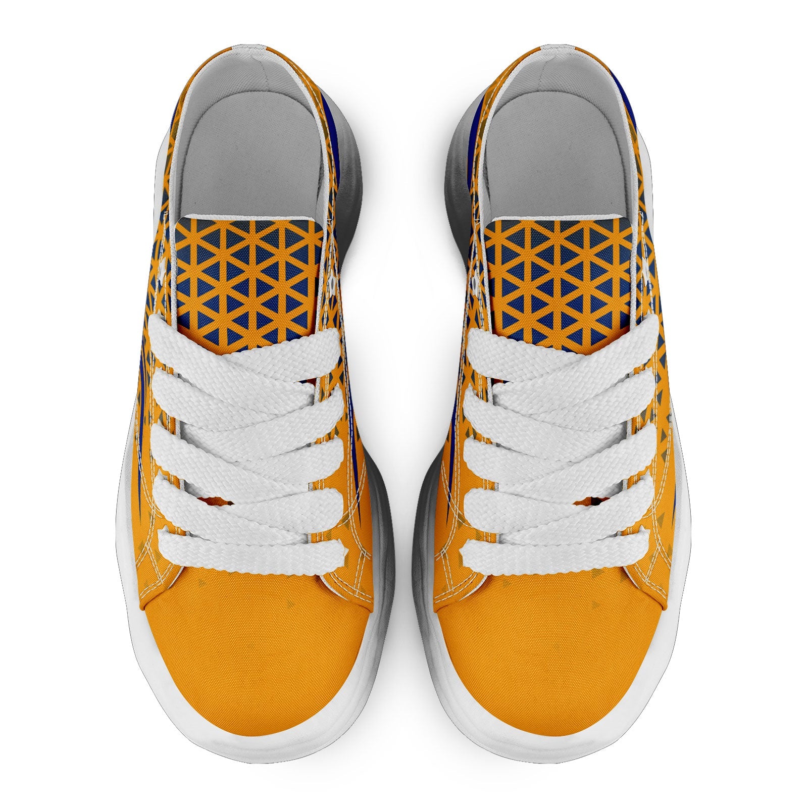 Custom Yellow White California Shoes Personalized Sneaker FN038-D023003-15 Custom Online
