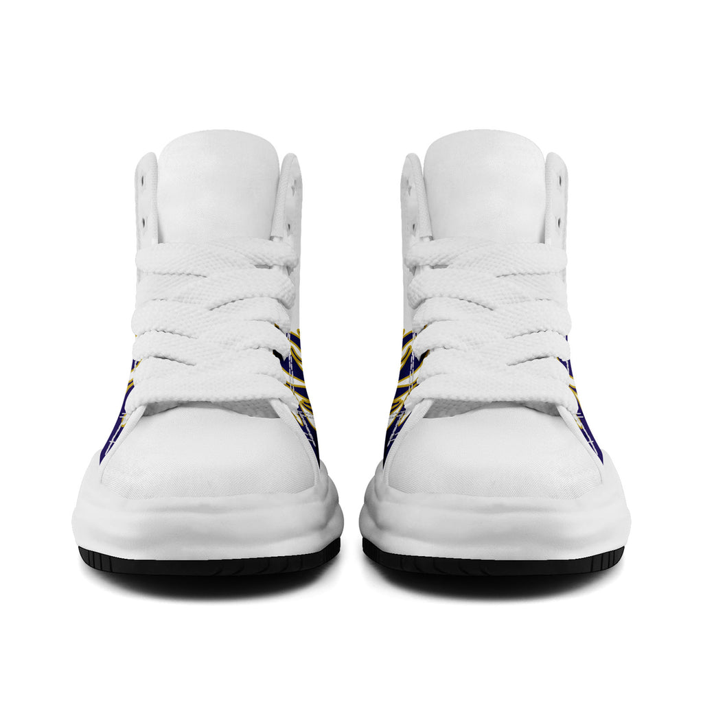 Custom White Purple Baltimore Football Jersey and Firesoul Sports Shoes Combo Offer Personalized Combo ZH-D020273-2