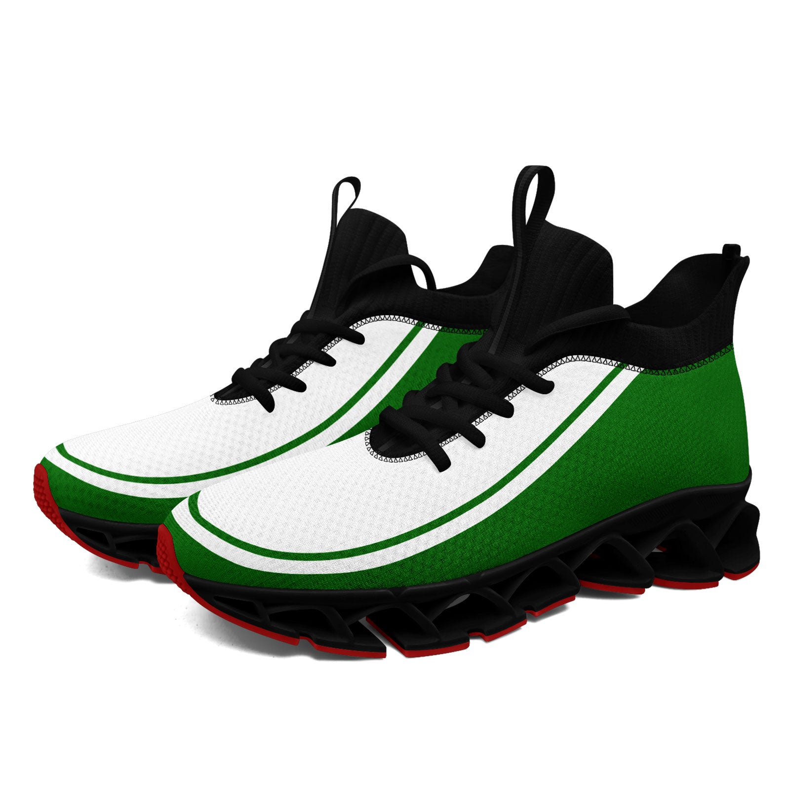 Custom Green White Maxsoul Shoes Personalized Sneaker FN030XD-D020388-20