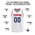 Custom White Red Black Philadelphia City Edition Personalized Reversible Basketball Set Sports Basketball Jersey BBJ01R-D0610-23