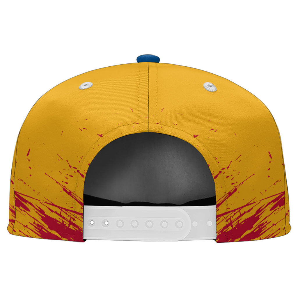 Custom Yellow Red Blue Pittsburgh Hat Sport Design Cap Stitched Adjustable Personalized PR067B-D020261-30