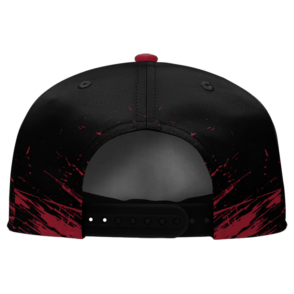 Custom Black Red Atlanta Hat Sport Design Cap Stitched Adjustable Personalized PR067B-D020261-3
