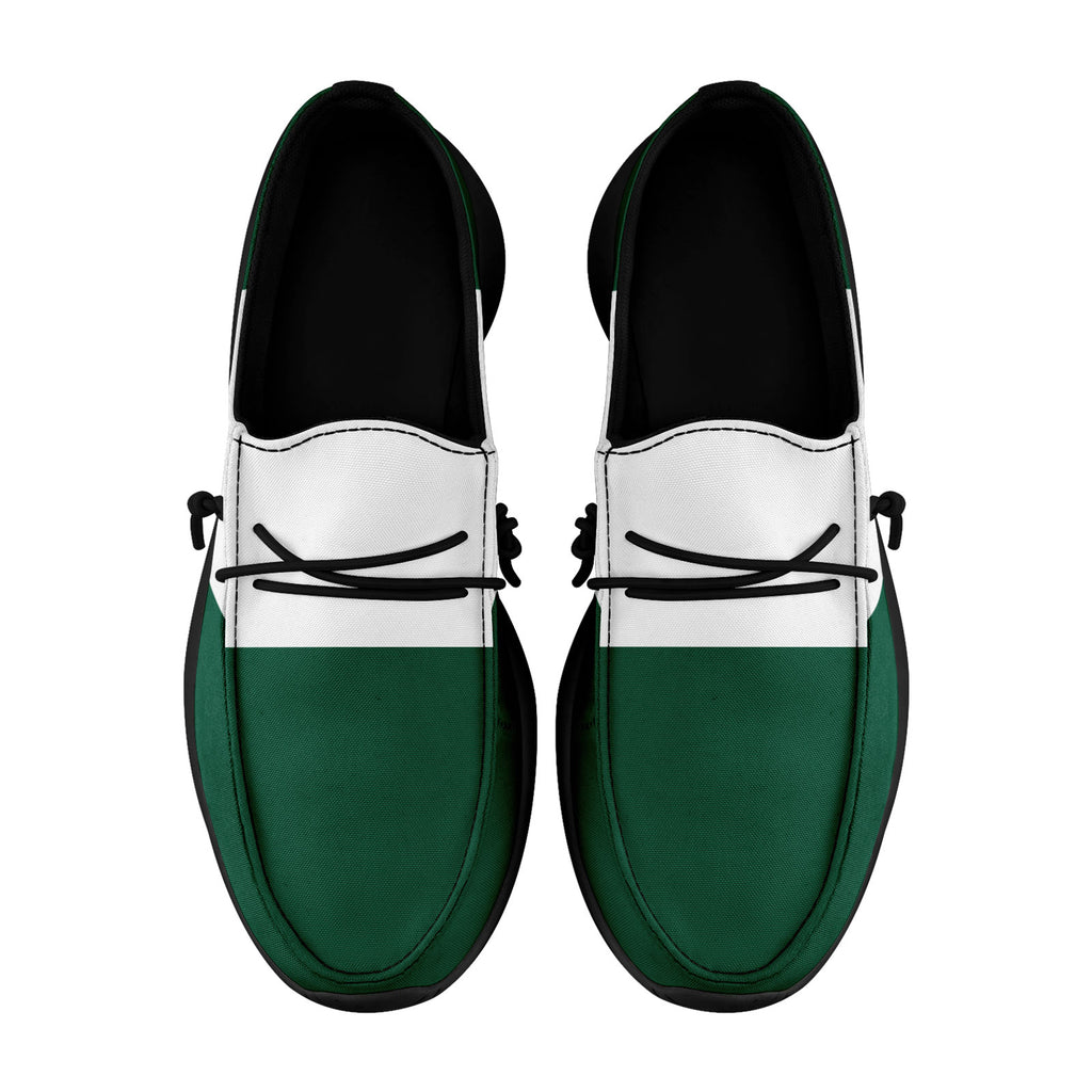 Custom Green White New York Jacket and Sports Shoes Combo Offer Personalized Combo ZH-D020294-28