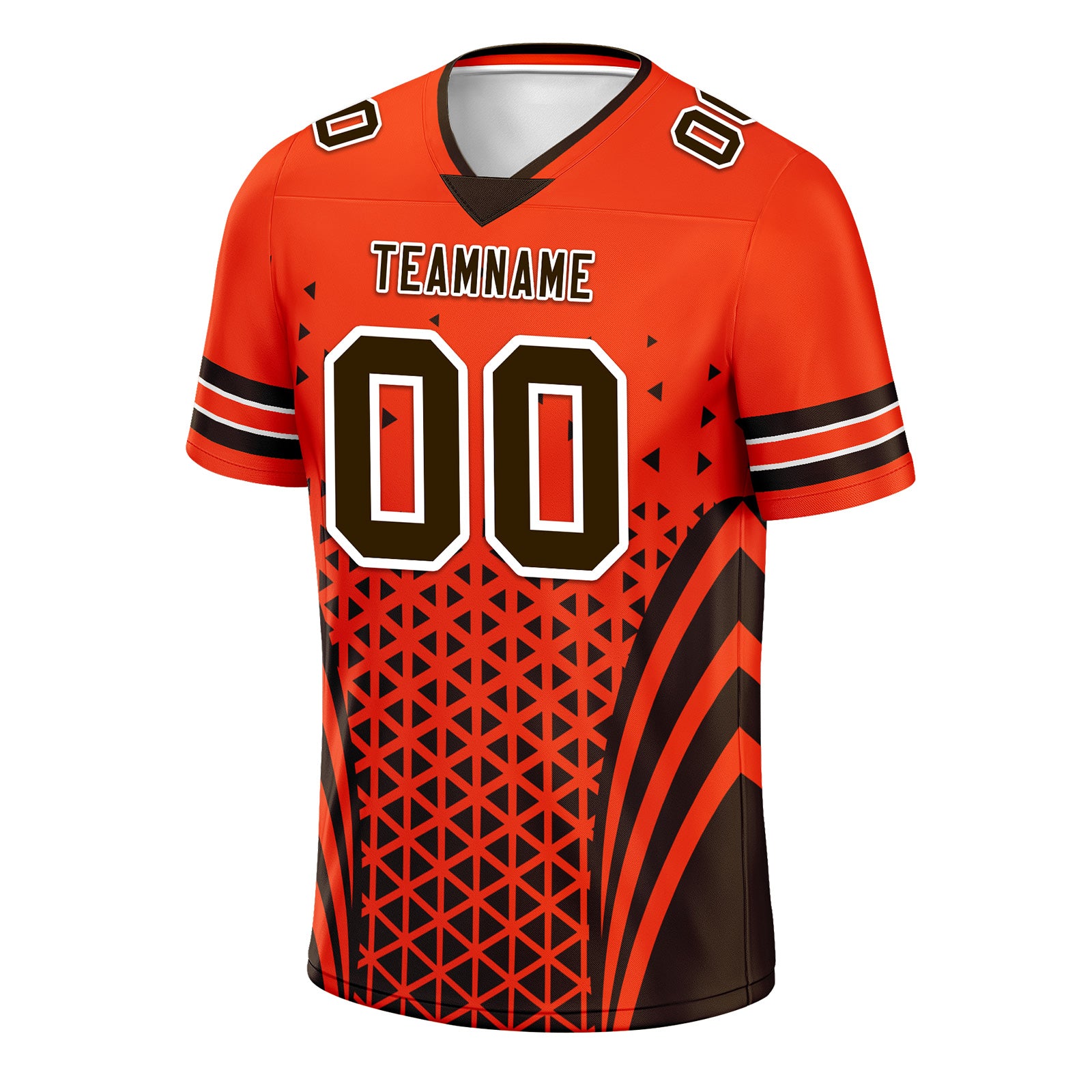 Custom Black Orange Ohio Personalized Authentic Football Jersey FBJ02-D023033-8