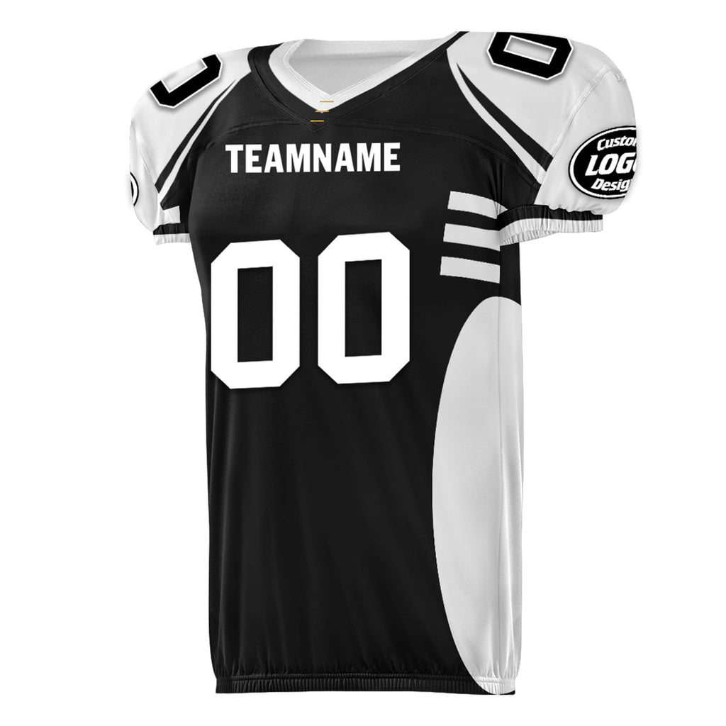 Custom Black White Nevada High-Performance American Football Jersey FBJ06-D023001-20