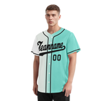 Custom White Green Gradient Fashion Personalized Authentic Baseball Jersey BSBJ01-D0a7aa7