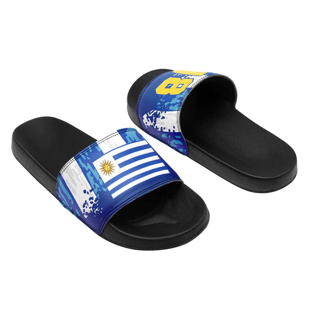 Custom Uruguay 2026 World Cup Sneakers DIY Country Flag Running Shoes Lightweight Sport Shoes Gift for Football Fans Personalized Team Name and Logo FN056-F009113-2