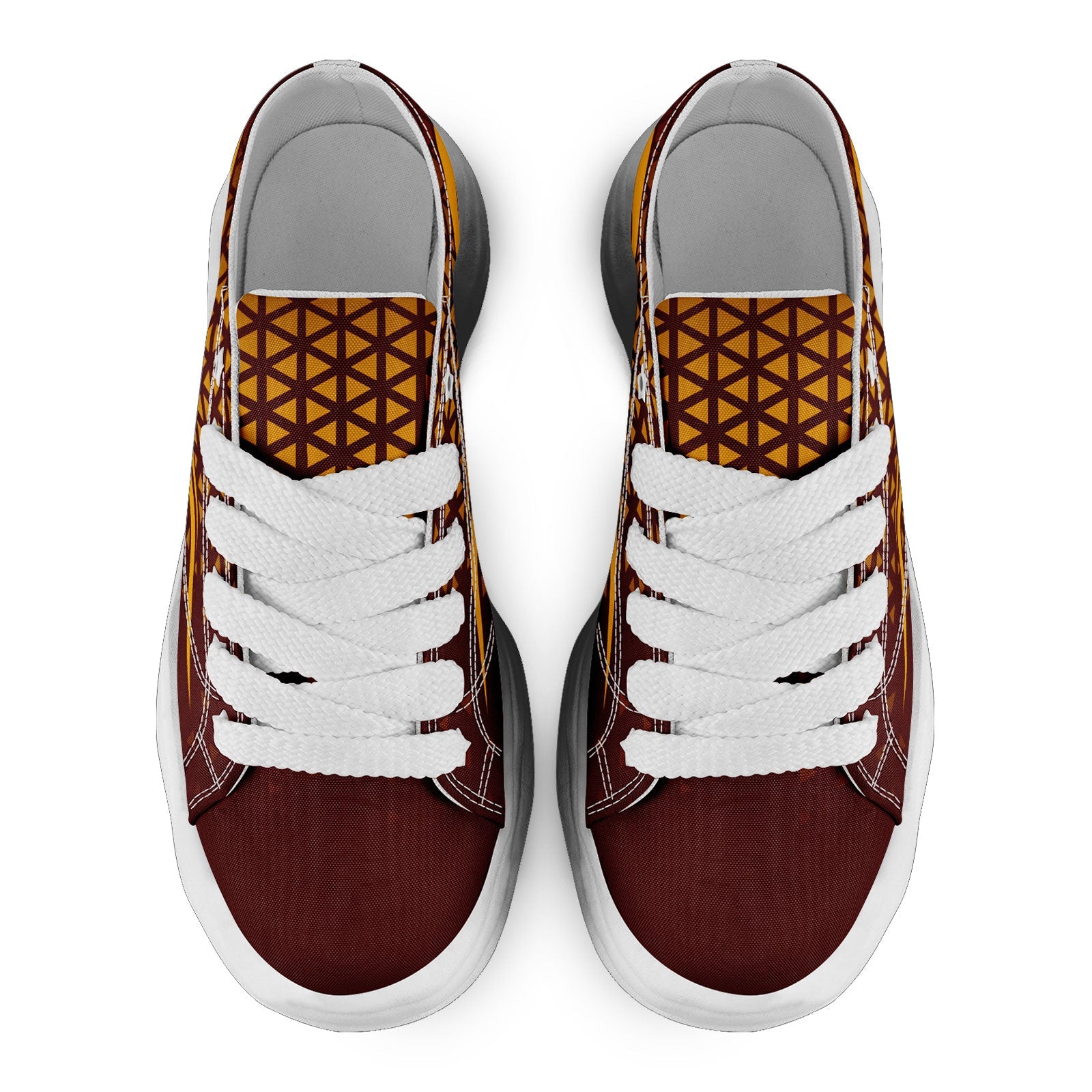 Custom Deep Red White Washington Shoes Personalized Sneaker FN038-D023003-31 Custom Online